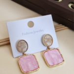 Pink Drops Earrings